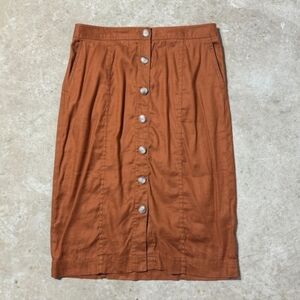 Banana Republic Button-Front Pencil Skirt